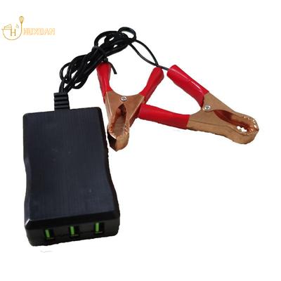 1Pcs Power Adapter With Battery Clip 12V 24V To 5V 3USB Port For Charging Cell Phone Emergency USB Power High Efficiency