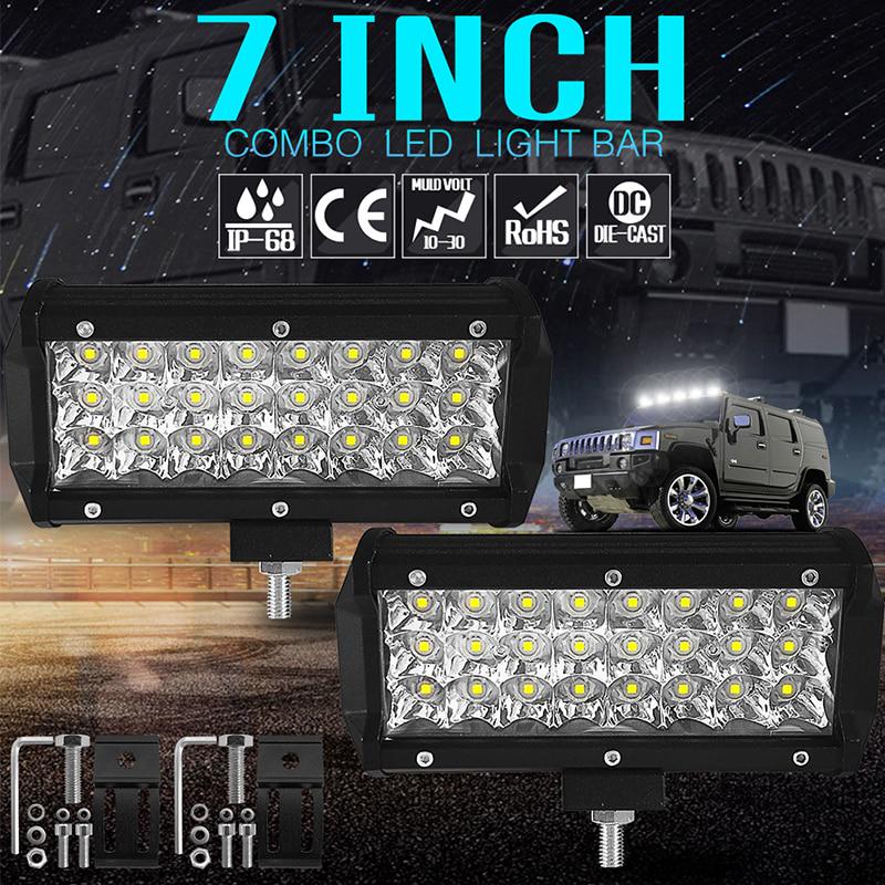 2x 4.5inch 72W LED Work Light Bar Flood Spot Fog Lamp Offroad Driving Truck ATV - View #7