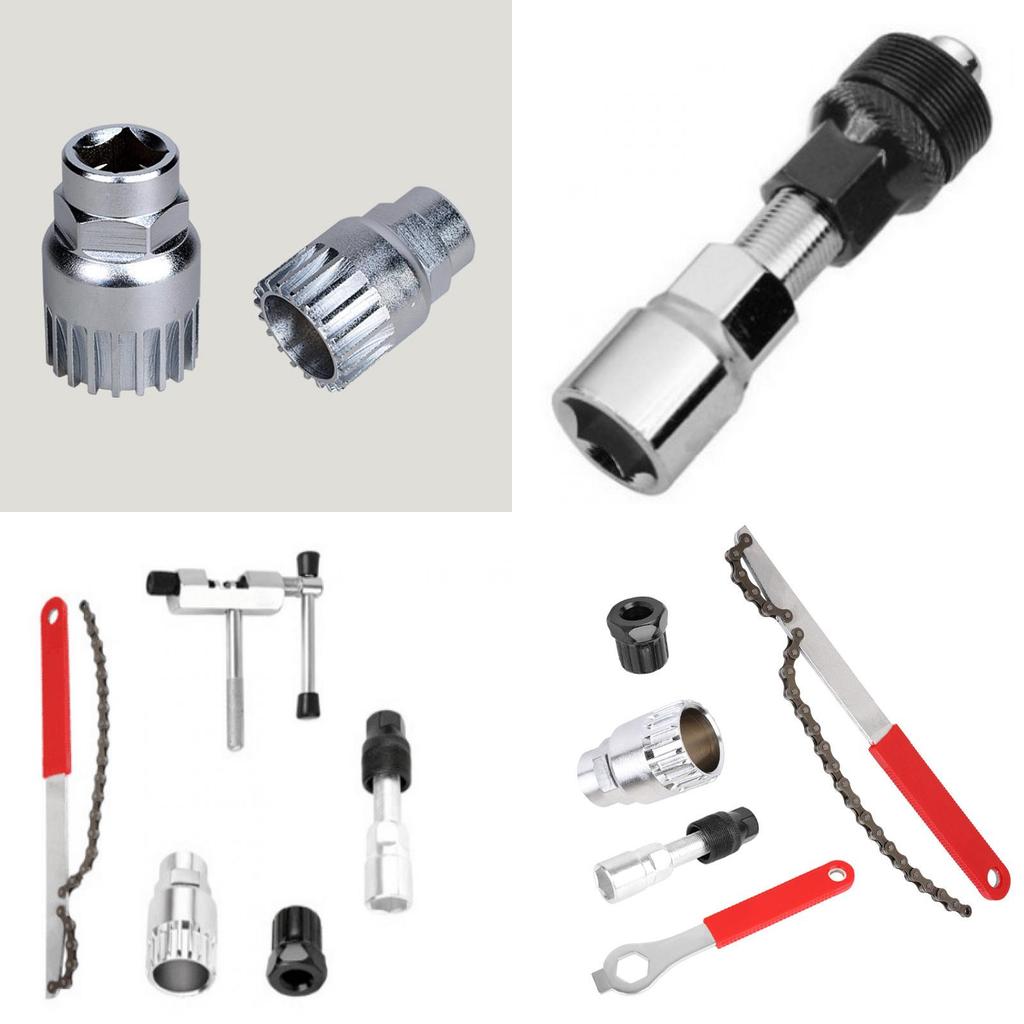 Mountain Bike Tool Kit With Cassette Lockring Remover For Bicycle Maintenance And Repair