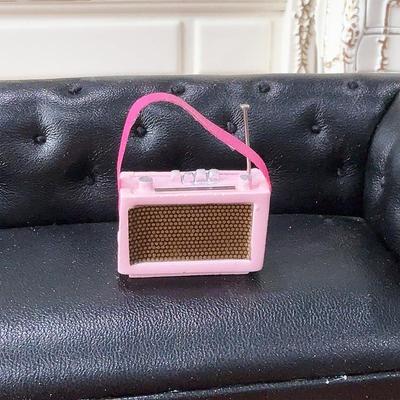 1/12 Puppenhaus Vintage Mini Tragbares Radio Modell Puppenhaus Deko Zubehör Puppenhaus Heimszene Dekoration Spielzeug Kindergeschenke