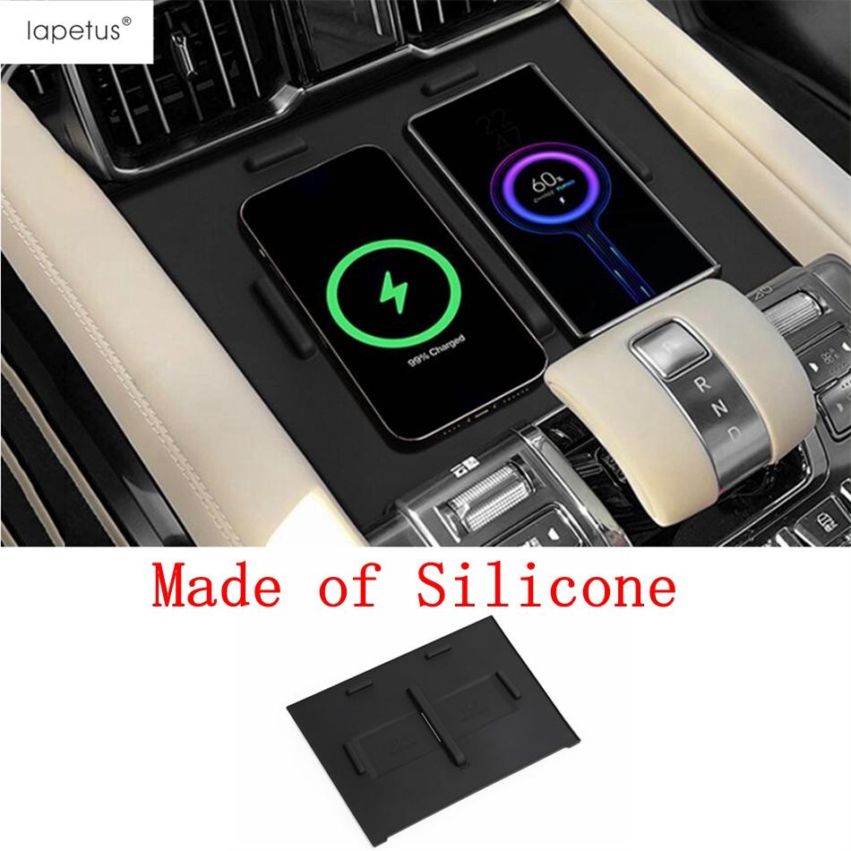 Car Phone Wireless Charging Pad Mat / Center Console Armrest Storage Box Tray Organizer Accessories For BYD Leopard 8 2024 2025 Wireless Charging