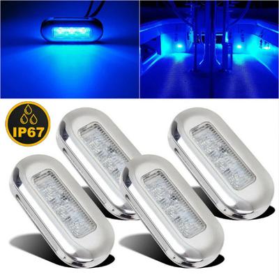 Courtesy Light Convenient High Brightness Waterproof 12V Blue LED Cabin Deck