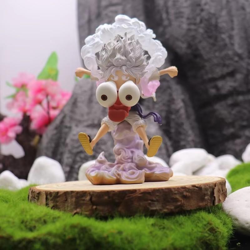 One Piece Gk Cartoon Anime Figure Surprised Nika Luffy Model Doll Cars Ornaments Periphery Collectible Toy Gift