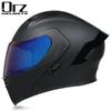 Motorcycle Helmets Men's and Women's Unveiling Helmets Full Helmets Tail Rider Bluetooth Locomotive Men's and Women's Winter Personality Electric