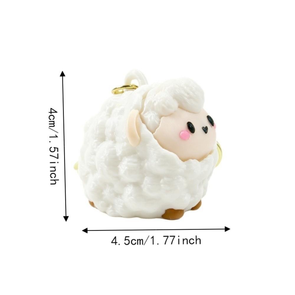 Plastic Cartoon Lamb Bag Charm 3D Printed Fidget Clicker Charm Sheep Fidget Clicker  Adults