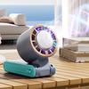120 Speed Adjustable Handheld Cooling Fan LED Display Small Electric Fan Mini Folding Fan  Travel