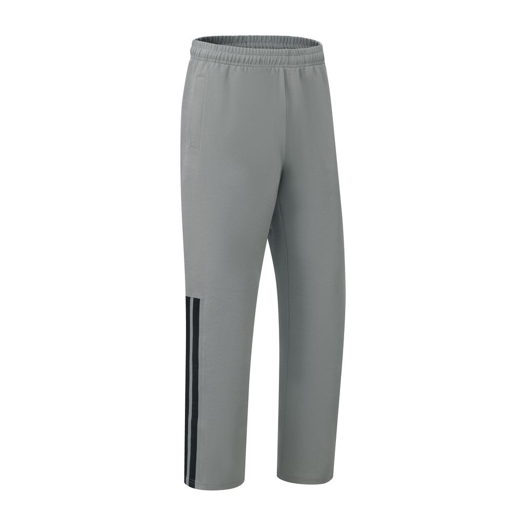 Adidas Boxing 3-Stripes Classic Retro Straight Leg Long Pants Stand Collar Jacket Cotton Two-Piece Casual Sports Suit CLTR02NHJB-GYB+CLTR02PTK-GYB