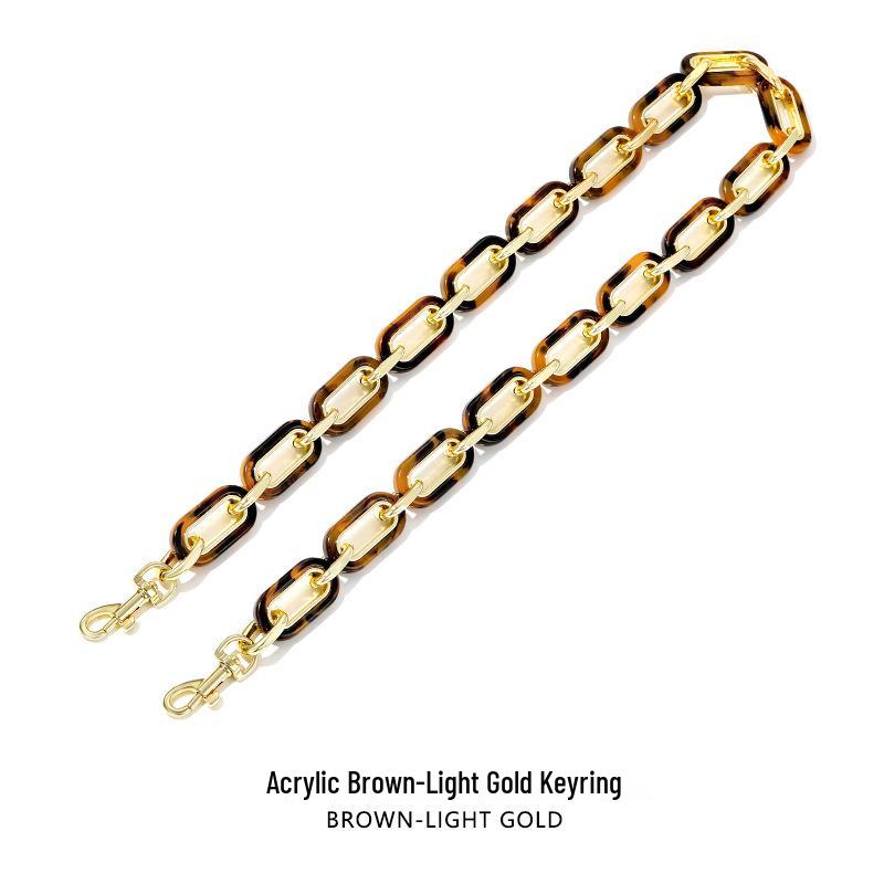 

Европейская и американская мода Леопардовый принт Акриловая цепочка H-124 - Универсальный ретро длинный декоративный аксессуар