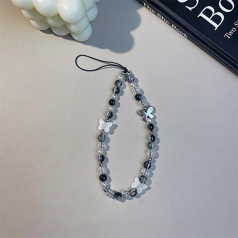 Ip İçin Samsung Aksesuarları Asma İp Y2K Kalp Telefon Takısı Askısı Çiçek Boncuklu Kolye Kore Bileklik Kız Takı