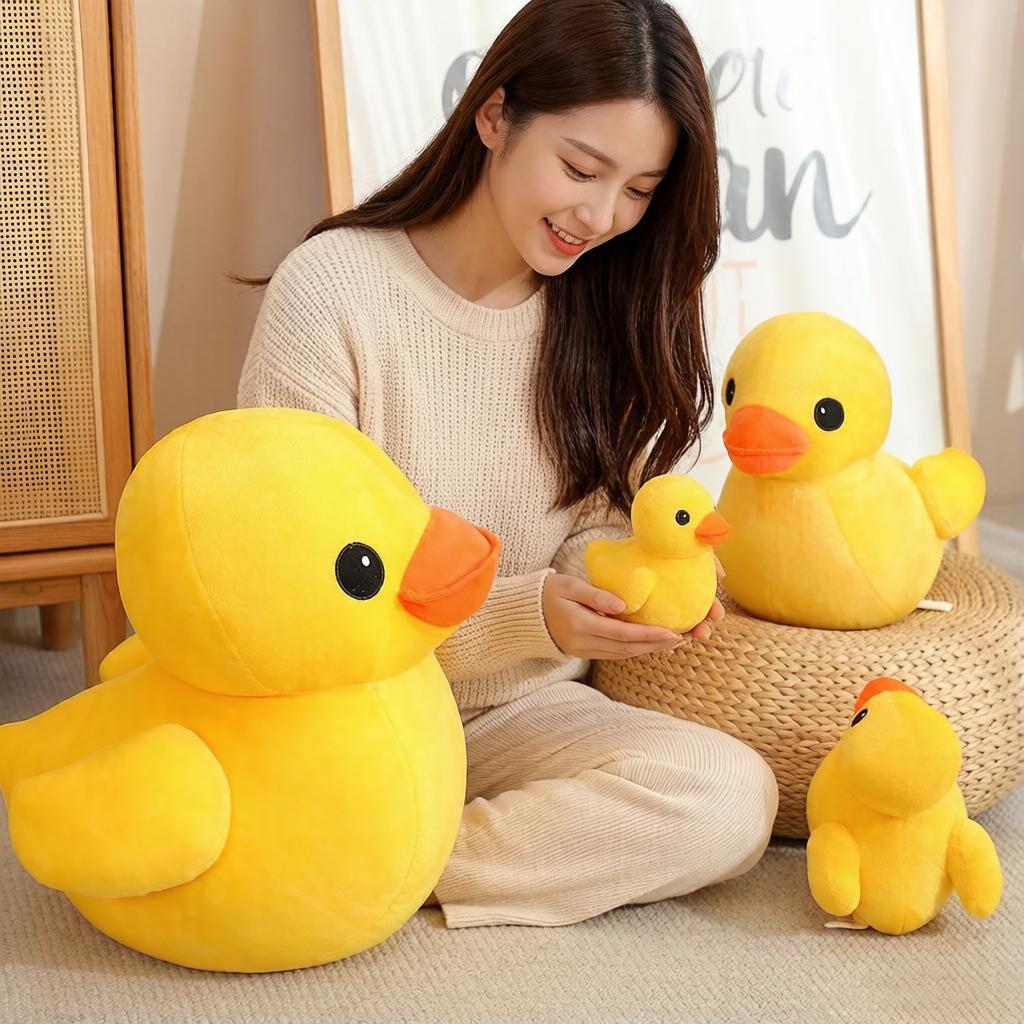 20/30/50cm Kawaii Yellow Duck Plush Toy Cartoon Animal Doll Home Decoration Birthday Gift