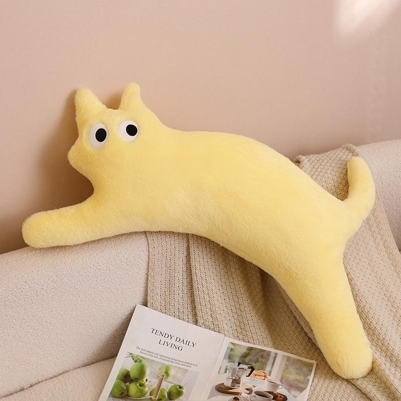 

Solid color cat throw pillow plush toy doll cat doll home pillow cushion girl leg long pillow 100cm（0.65kg）