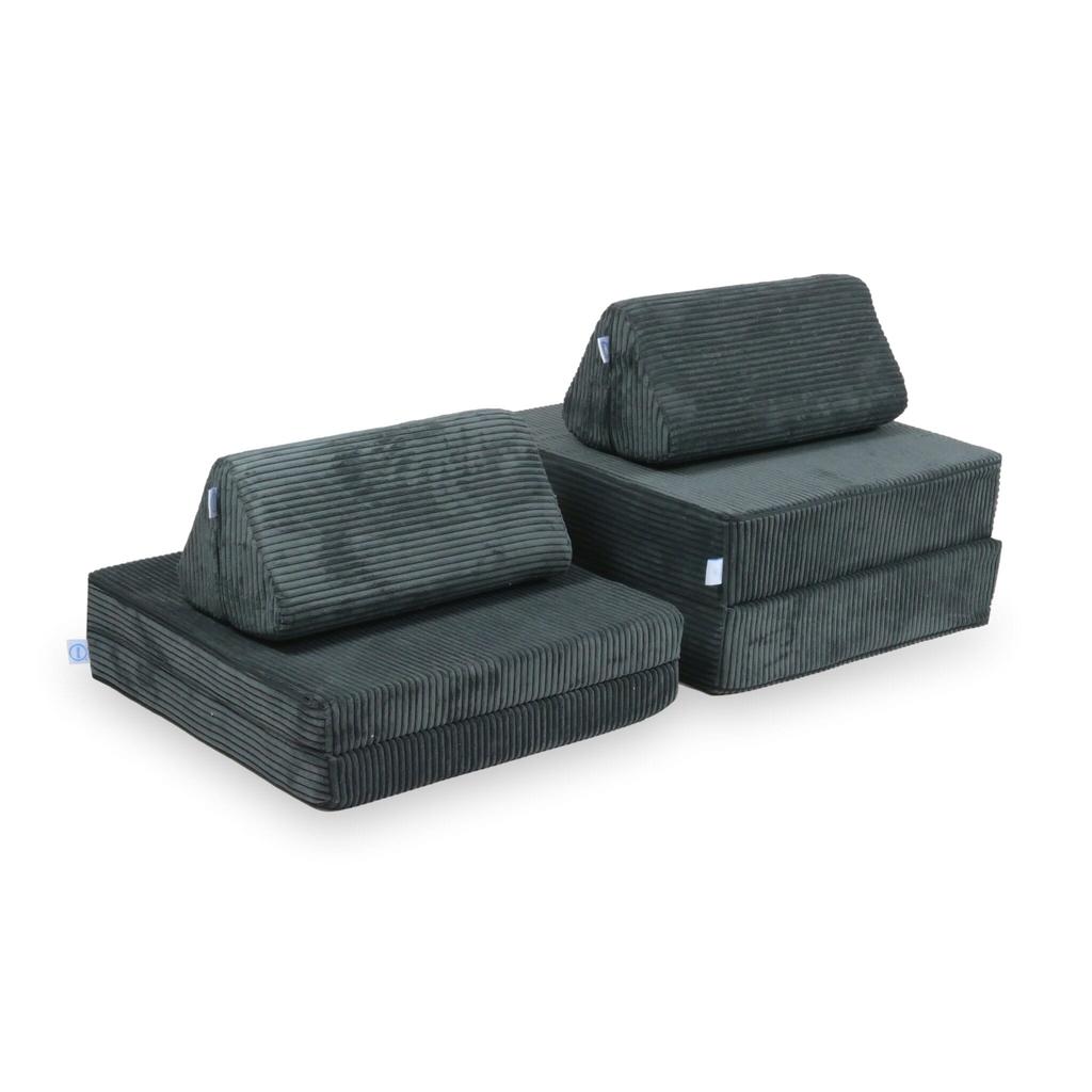 Montessori Comfort Mini Play Sofa Corduroy Graphite