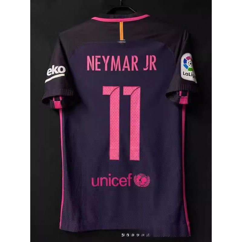 Maglia Barcelona 10-11 14-15 Casa N.. 10 No. 11 Maglia da calcio Neymar Maglia retrò