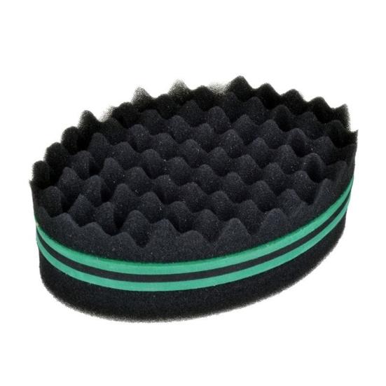 Oval Shape Double Sides Magic Curl Coil Brush Natural Afro Hair Sponge Twist Tool