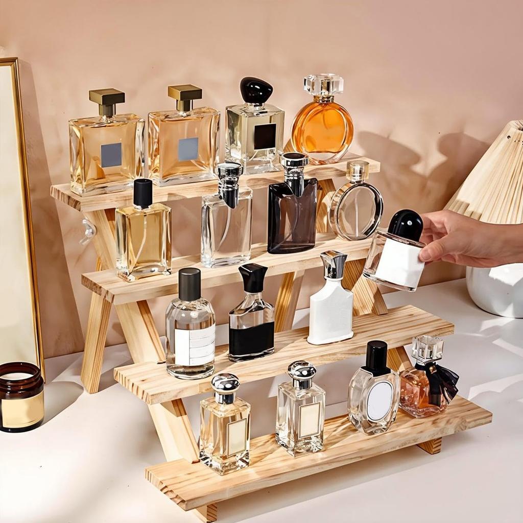 Wooden display rack, ear stud rack, perfume, jewelry, ear ring storage rack, desktop small commodity display rack