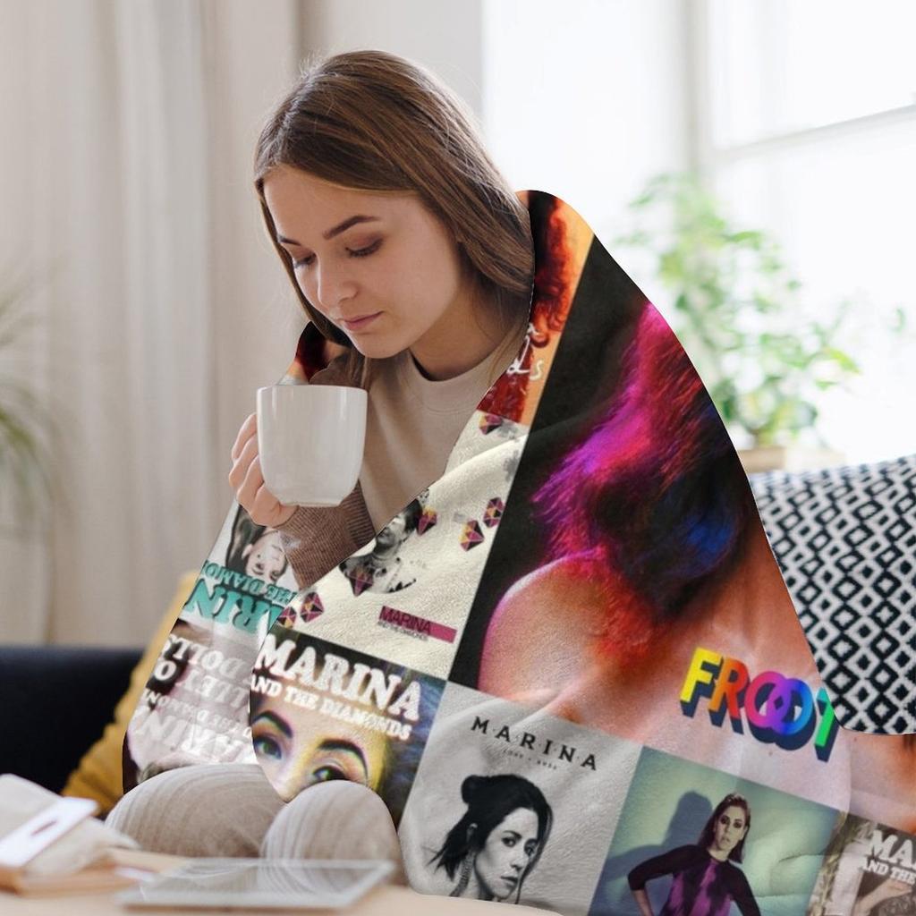 Marina and the Diamond Coperta Plaid Morbidissima Bellissima Decorativa Pesante per Dormire Coperte