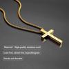 Fashion Trend Cross Stainless Steel Necklace Amazon Personality Hip Hop Pendant Men's Necklace Accessories