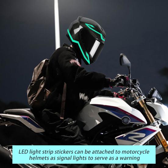 

Фонарь для мотоциклетного шлема Yousheng, несколько режимов, светодиодная лента для ночной езды, супер яркая перезаряжаемая, простая в установке световая лента для шлема