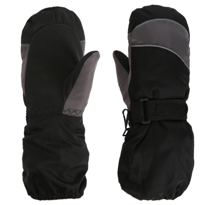 Atmungsaktive Skihandschuhe Verstellbare Schnalle Schneehandschuhe Fingerhandschuhe für Jungen und Mädchen Outdoor-Aktivitäten