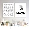 Funny Math Graph Posters and Prints Science Digital Canvas Painting  Kids Wall Art Pictures for Living Room Home Decor No Frame