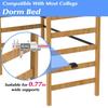 1/2/3Pcs Dorm Bed Ladder Foot Support Loft Beds Plastic Step Pad with Anti-Slip Surface Snap-On College Bunk Bed Ladders Foot Saver Step Cushion