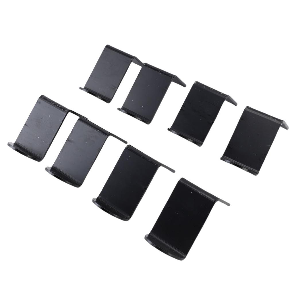 8PCS Hat Hooks for Wall 2.8 Inch Acrylic Baseball Cap Holder Wide Brim Hat Hanger Organizer with Adhesive for Room Decor