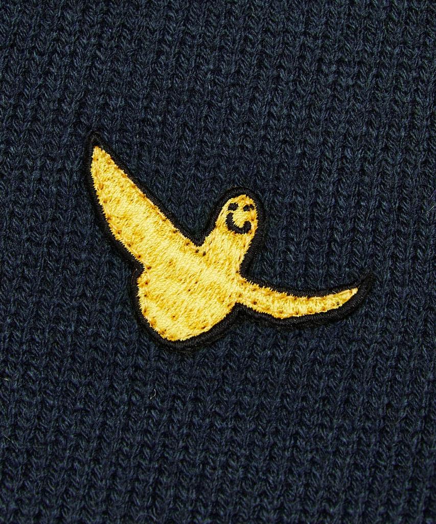 MARK GONZALES Angel V-Neck Preppy Knit - Navy