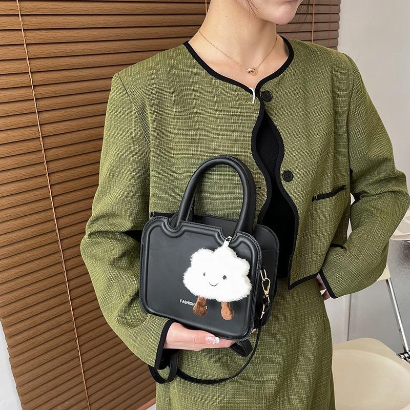 Retro Portable Biscuit Bag Small Bag Women's Spring and Summer New Trendy Fashion One Shoulder Crossbody Small Square Bag
