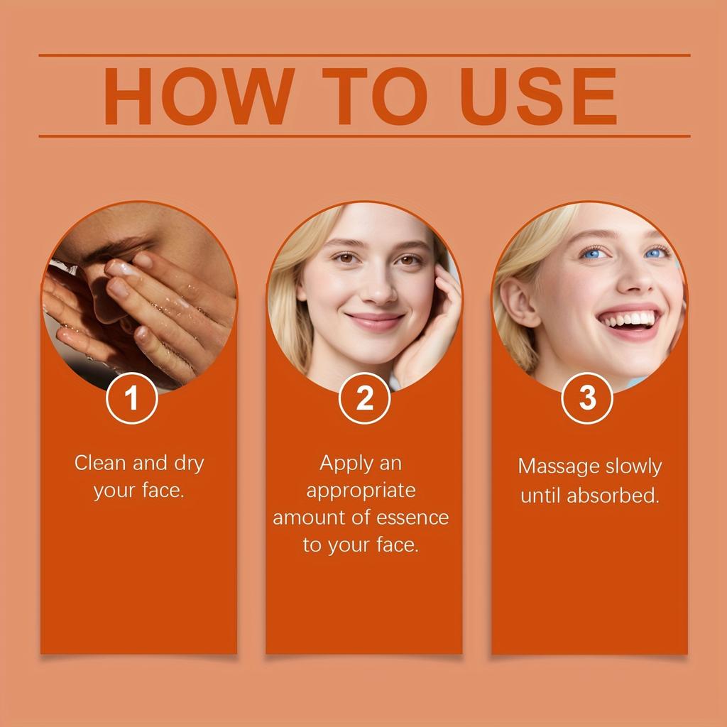 Hyaluronsäure Hydratisierendes Aufhellendes Serum mit Vitamin C Verbessert Fahle Haut Straffend Glättend Nährendes Gesichtspflege-Serum