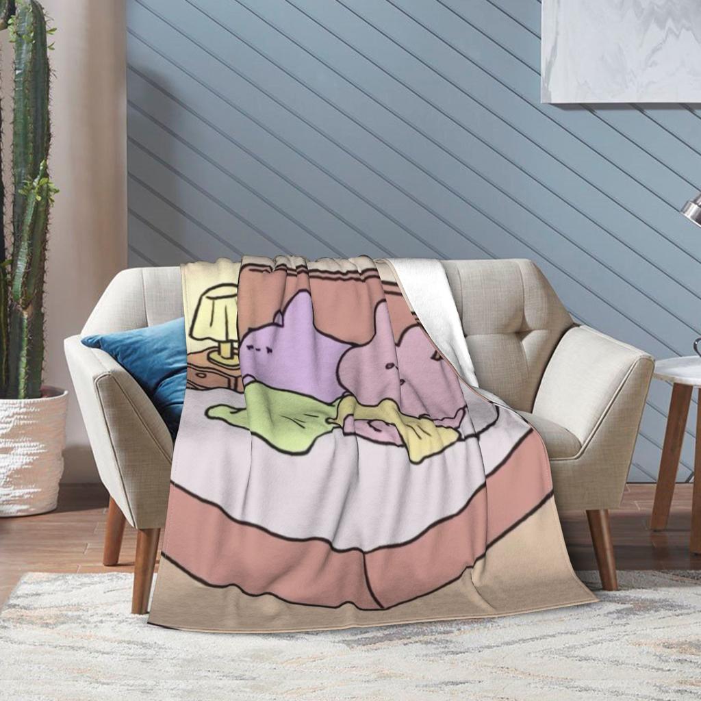 Asamimichan and Anemimi Blanket Ultra Soft Throw Blankets for Sofa 50x60 Inch Multiple Sizes Plush Thin Quilt