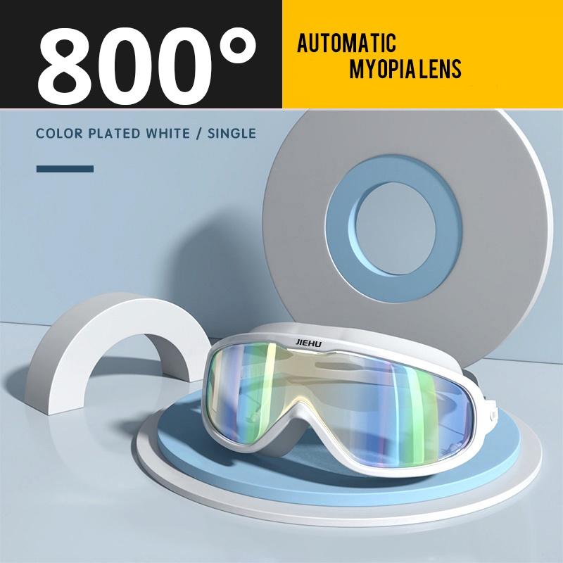 Myopie-Verschreibung -1,5 ~ -8,0 Grad Wasserdichte Anti-Beschlag-Silikon-Schwimmbrille mit Ohrstöpseln
