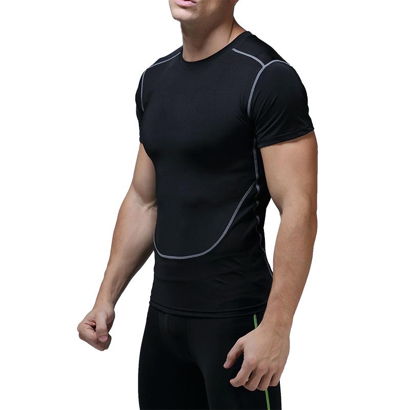 Men's Quick-Dry Breathable Compression T-Shirt for Basketball Fitness