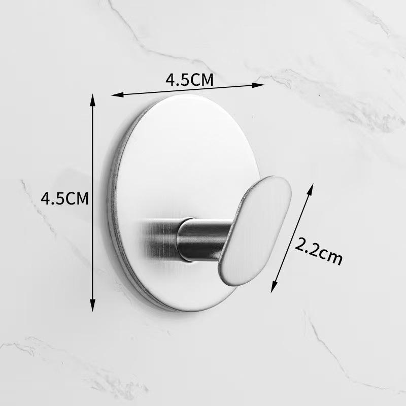 1/2 Stück Stück 304 Edelstahl Wandhaken Für Zuhause Jacken, Bademäntel, Badezimmer-Organisation Zubehör