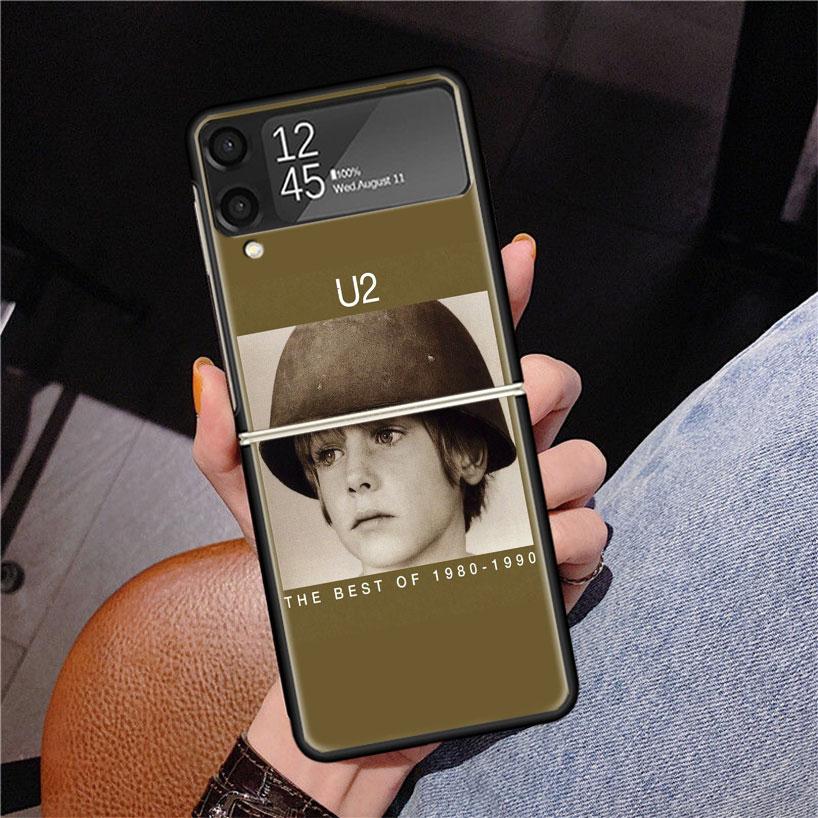 Band U-U2 Rock Phone Case For Samsung Z Flip 7 6 5 4 3 Galaxy ZFlip7 ZFlip6 ZFlip5 ZFlip4 ZFlip3 5G Print Cover