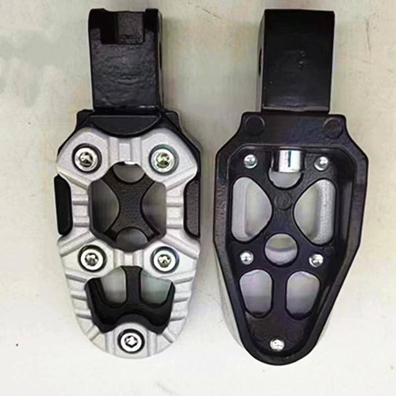 Universal Aluminum Alloy Foot Pedals Angle Adjustable for Motorcycle Scooter ATV E-Bike Foot Rests Foot Pegs