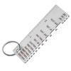 2 Pcs Stainless Steel Metal Sheet Thickness Gauge For Metal Size Inspection