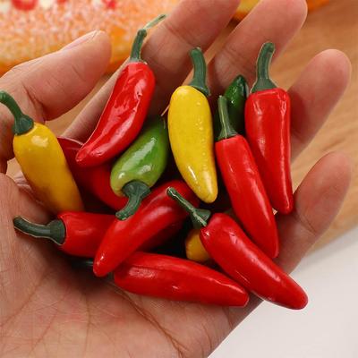 Party 10 PCS Plastic Plants Simulation Artificial Pepper Fake Vegetables Simulation Chili Decoration