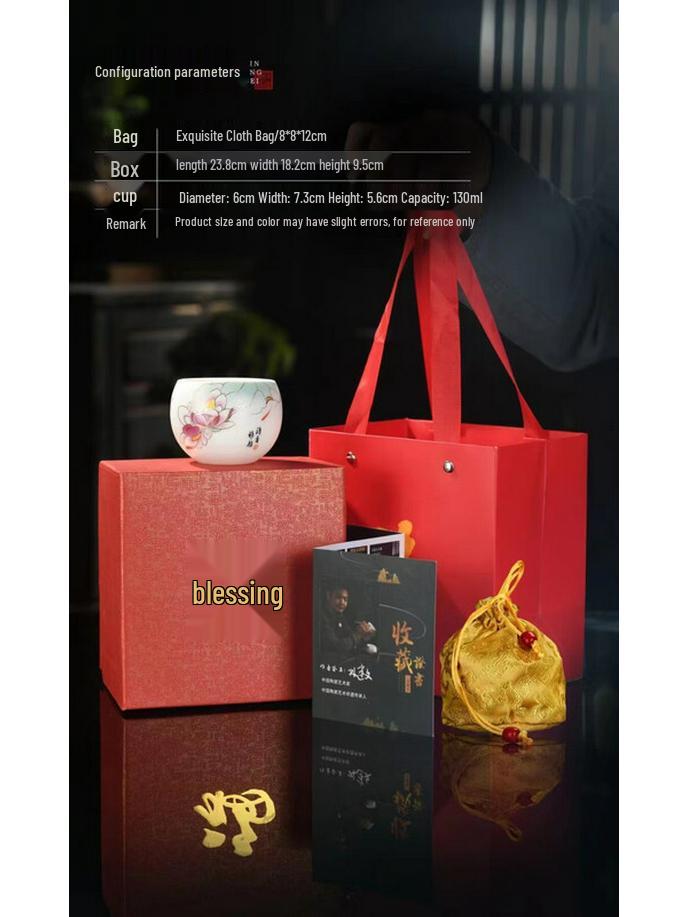 

Mutton Fat Jade White Porcelain Master Tea Cup