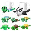 2025 Hot Turtle Coaster 3D Printed Coffee Mug Drinks Holder Tableware for Home Decorative Funny Jumping Tortoise Pops Up Cup