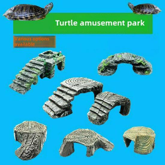 

Платформа для скалолазания черепахи, декор из смоляного камня для аквариумов Arch bridge small size 13*6*5cm
