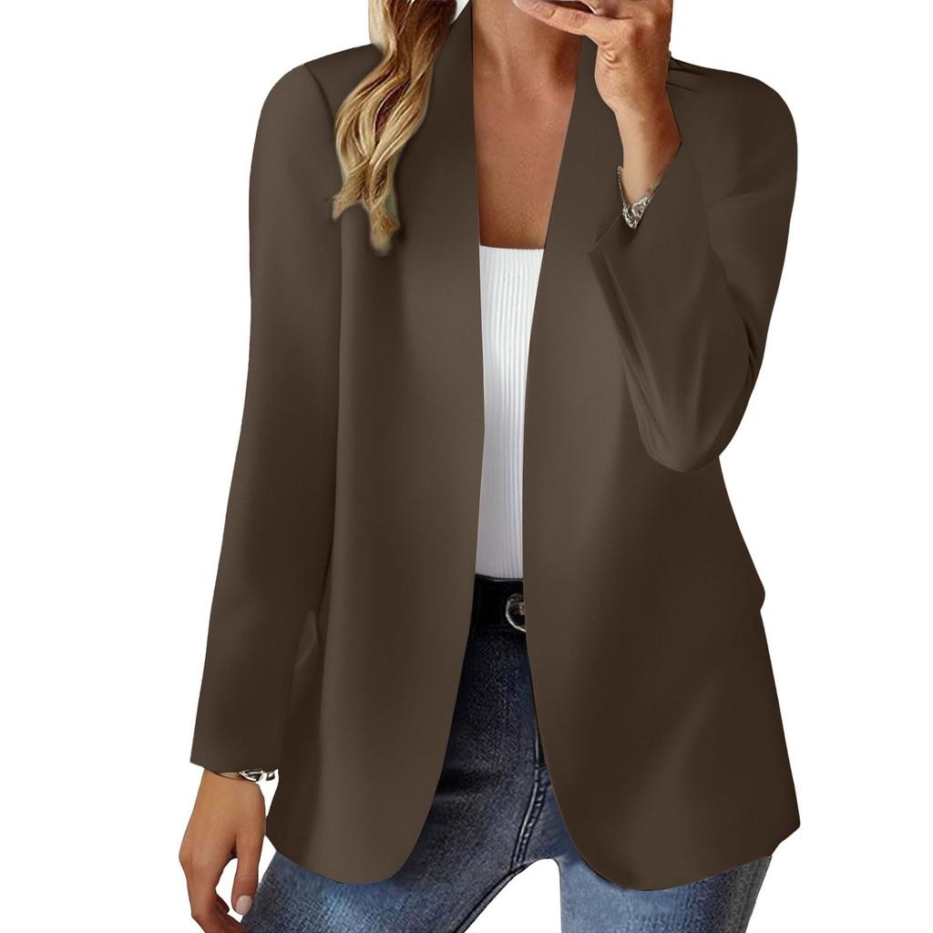 Women's  Fashion  Long Sleeve Open Front  Business Casual Cardigan, Fashion Jacket,