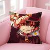 anime fantasy JJibaku SShounen HHanako Cushion Cover Pillow Case Soft Friendly Fabric  Concealed Zipper