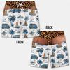 Funny Men Swim Trunks Personalized Hairy Butt Print Beach Shorts, Bathing Suit, Bachelor Party Short, Big Booty Gag Gift for Him