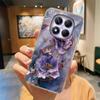 Butterfly Flower Rose Artistic Marble Oil Painting Phone Case For Xiaomi Redmi Note 15 Pro Plus 15 15C 14C Leopard Clear Cover