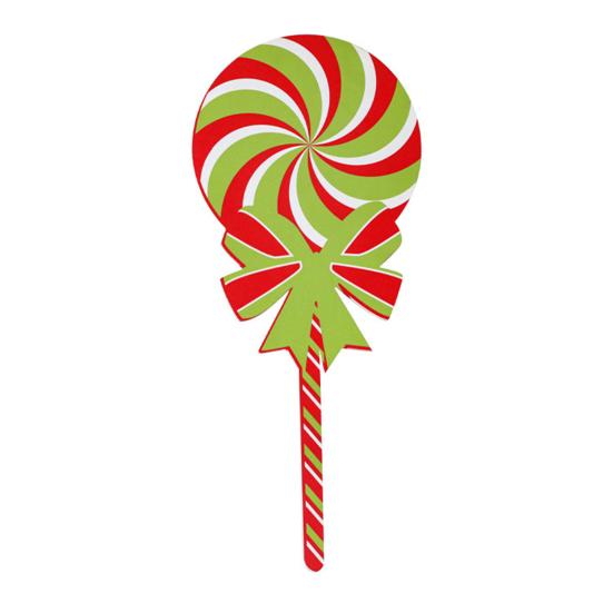 Christmas Lollipop Yard Sign Xmas Candy Lawn Sign Winter Holiday Lollipop Decoration for Indoor Outdoor Pathway Patio Decor