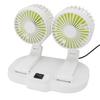 Dual Heads USB Fan for Car Dashboard Multi Speeds Quiet Portable Vehicle Cooling Fan for RV Truck