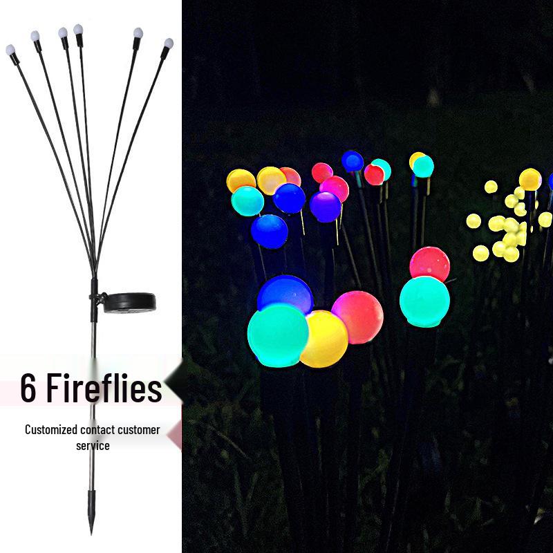 Solar Firefly LED Garden Stake Lights - Waterproof Outdoor Decorative Lighting