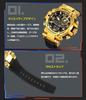 Findtime Men's Digital Watch, Multifunctional Analog & Digital Dual Time, Military Style, Large Display, Luminous LED Light, Alarm Clock, Stopwatch,