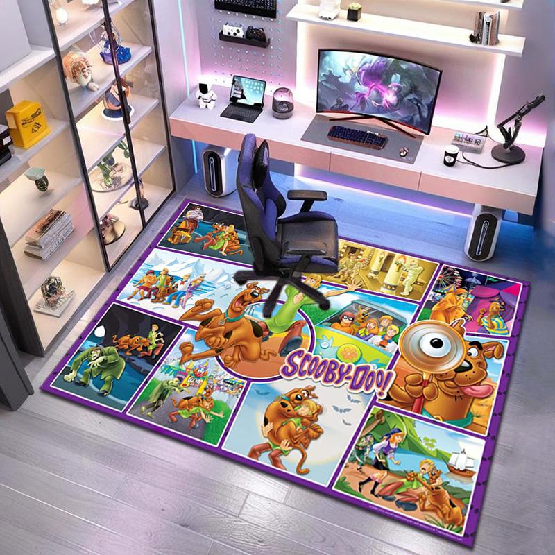 Halloween Cartoon Comedy Adventure Movie Scooby-Doo Carpet Is Suitable for Living Room and Bedroom Doormats Office Balcony Decorative Carpet V4