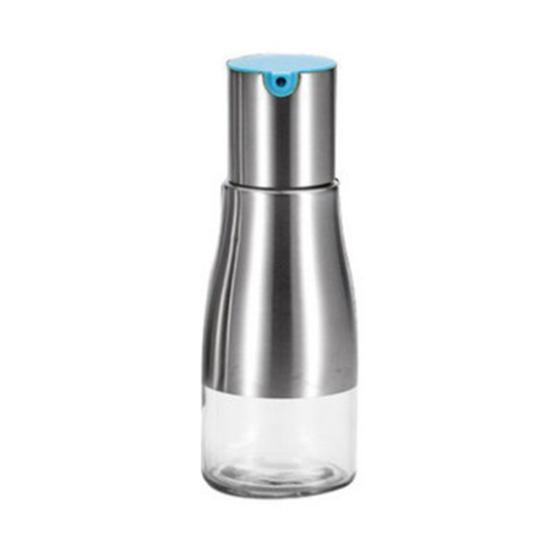Stainless Steel Glass Oil Vinegar Bottle Container Sauce Dispenser Cooking Tool